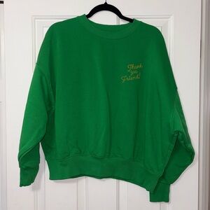 Wrangler Lainey Wilson Collab Vibrant Green Women's Crew Neck Sweater